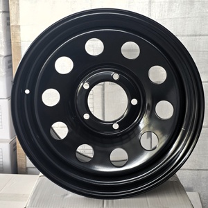 Raytop 18x10 5x150 Black Round Hole <strong>Steel</strong> <strong>Wheel</strong> 15" 16" 17" 18" 19" 20" <strong>Inch</strong> 5x120 5x127 5x139.7 5x150 5x165.1 6x139.7 <strong>Steel</strong> Rim - Product Image 2