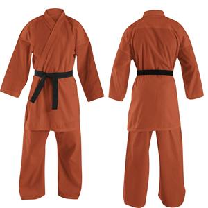 Uniforme de Karate Unisex para Adultos, Color Naranja, 100% Algodón, Resistente, para Artes Marciales, Corte Regular, de una Pieza, en Stock - Product Image 3