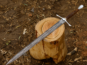 Espada Vikinga de Cobre Damasco Hecha a Mano, Espada Medieval Auténtica, Hoja de Cobre Forjada a Mano, Regalo para Él - Product Image 3