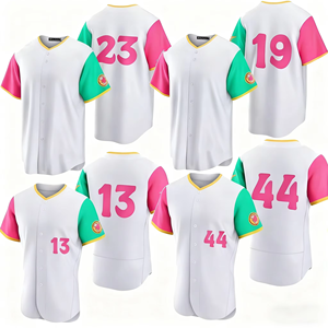 เสื้อเบสบอลสีสันแบบกำหนดเอง ปักชื่อและหมายเลขทีม แขนสั้น สำหรับผู้ใหญ่ - Product Image 4