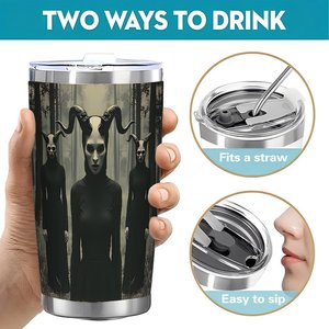 Stainless Steel Tumbler 20oz Double Wall <b>Insulated</b> For Home Office Car Outdoor Use - Product Image 5