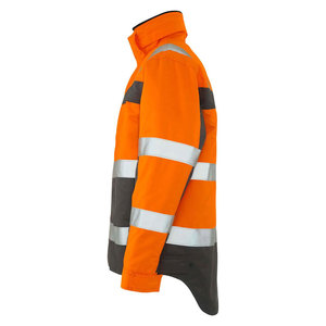Veste de travail réfléchissante imperméable d'hiver avec logo personnalisé, vêtements de travail de sécurité haute visibilité, veste de travail pour les ouvriers - Product Image 2