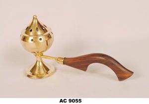 Incensario de Latón Hecho a Mano para Iglesia Ortodoxa con Tapa de Cruz, Decoración Tradicional Religiosa para Altar - Product Image 6