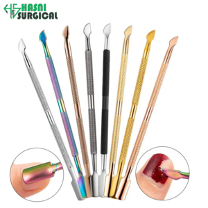 Pousse-cuticules chirurgical de haute qualité en acier inoxydable, éliminateur de peaux mortes, outil de manucure et pédicure, instrument chirurgical pour ongles - Product Image 4
