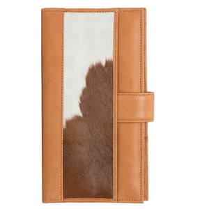 Luxury Brown Cowhide Leather Wristlet <b>Purse</b> Clutch <b>Phone</b> <b>Wallet</b> Case Zipper Closure Custom Logo Tassel Hard Feature Make-Up Bag - Product Image 4