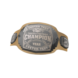 Cinturón de Campeonato de Fútbol Personalizado, Cinturón de Premio Deportivo con Texto y Año Personalizados para Ganadores de Ligas de Ficción - Product Image 5