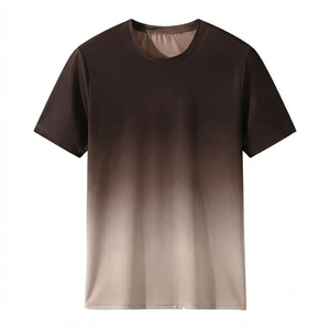 เสื้อยืดผู้ชายพิมพ์ลายดิจิทัล แขนสั้น สีพื้น คอกลม ผ้าถัก คอตตอน ระบายอากาศได้ดี สวมใส่สบายๆ สำหรับฤดูร้อน - Product Image 3