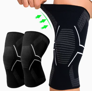 Genouillère de compression respirante avec éponge épaisse pour le basketball et le volleyball, unisexe, toutes saisons, à enfiler - Product Image 6