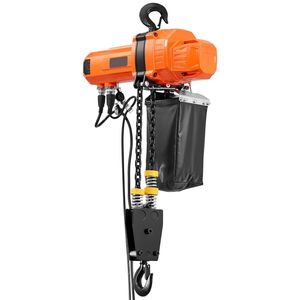 Paranco Elettrico a Catena da 2200 Libbre, Altezza di Sollevamento 20 Piedi, 120V Monofase, Gru a Ponte con Telecomando Cablato da 15 Piedi, Modello G100 Cha - Product Image 1