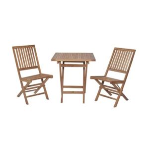Table à manger pliante en bois massif carrée, écologique, imperméable, durable, design rustique moderne pour la maison et l'extérieur - Product Image 2