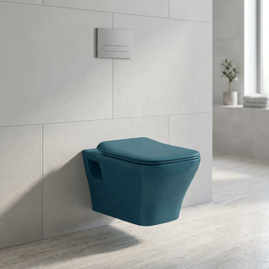 WC monobloc carré blanc moderne en céramique avec chasse d'eau siphonique double pour projets de salles de bain de luxe - Product Image 3