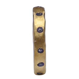 Wedding Wear 925 Sterling Silver Gold Plated Jewelry Diamond Gemstone Women Wear <b>Spinner</b> <b>Ring</b> - Product Image 2