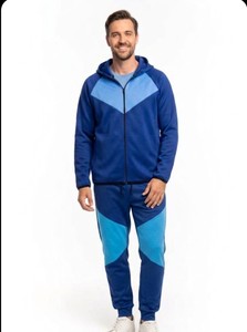 ชุดกีฬาแบบกำหนดเองได้สำหรับทุกเพศ ชุดวอร์มและเสื้อสเวตเชิร์ต แห้งเร็ว ระบายอากาศได้ดี ผลิตจากโพลีเอสเตอร์และไนลอน เสื้อผ้าสตรีทแวร์สำหรับฤดูหนาว - Product Image 2