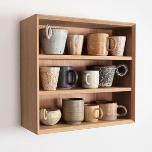 Wooden Mug <b>Rack</b> Stand Rustic Style Handmade Tree Design For Living Room <b>Storage</b> Holders & <b>Racks</b> - Product Image 2