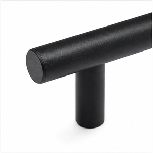 OEM Free Sample Matte <strong>Black</strong> Minimalist Steel Bar Pull Cabinet Handle for Kitchen Bedroom Warehouse Wardrobe Drawer Dresser - Product Image 2