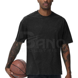 Camiseta con Efecto Ácido Más Vendida, 100% Algodón, Calidad Premium, Cuello Redondo, Corte Regular, Transpirable, Informal, para Venta en Línea - Product Image 3