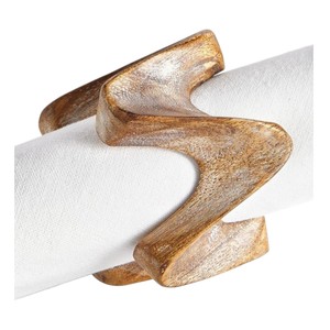 Nuevo diseño, juego de 6 servilleteros de hierro dorado pulido para decoración navideña, decoración de bodas y regalos. - Product Image 4