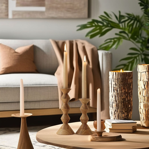 Support de figurine classique en bois massif poli, écologique, fait main, avec sculpture en relief, pour décoration de Noël, Ramadan, maison - MULTI CRAFT - Product Image 4