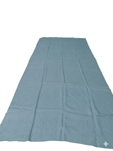 Premium Cotton Floral Shawl Scarf for Women Dusty Blue Soft Breathable Lightweight Summer Hijab African Daily Wear - Product Image 2