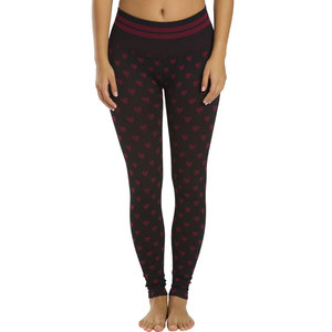 Leggings de yoga taille haute à imprimé cœur, extensibles dans quatre directions, sans coutures, pour l'entraînement - Product Image 1
