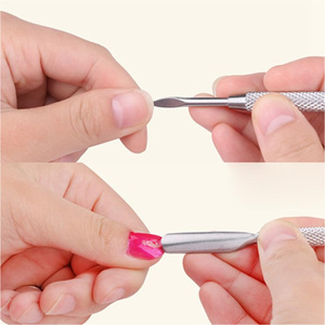Empujador de Cutículas de Doble Cara para Empujar y Cortar Cutículas, Removedor de Cutículas, Limpiador para Manicura y Pedicura - Product Image 5
