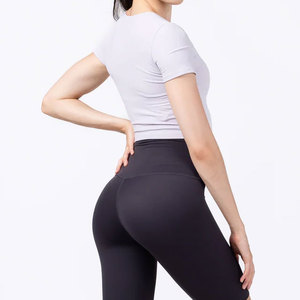 Top Corto Deportivo para Mujer, de Algodón, 180 g/m², Elástico, de Alta Calidad, con Logotipo Personalizado, Liso, Transpirable, de Secado Rápido, para Gimnasio y Entrenamiento - Product Image 6