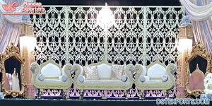 โมเดิร์น Mehrab Back-กรอบสําหรับตกแต่งรอมฎอน Mehrab กรอบโลหะสําหรับกิจกรรมมุสลิมงานแต่งงานตกแต่งโลหะ Mehrab กรอบ - Product Image 4