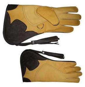 Gants de fauconnerie en daim imperméables avec poignées pour la chasse en extérieur et la capture d'animaux – Personnalisables - Product Image 1