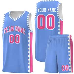 Camiseta de Baloncesto Personalizada Estampada con Pantalones Cortos, Uniforme Deportivo Transpirable Antibacteriano de Talla Grande para Hombre y Mujer - Product Image 4