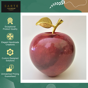 Indian Wholesale Supplier Selling Home Decoration Handmade Natural Color Elegant Apple Shape Onyx Paper <b>Weights</b> <b>for</b> <b>Sale</b> - Product Image 5