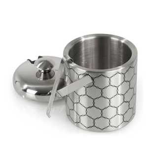 Stainless Steel Ice Bucket with Handle for Serving Beverages Barware And handicrafts Top Ice <b>Cube</b> Chiller Hot Sale - Product Image 5