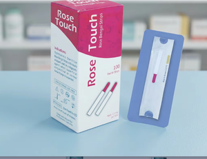 Bandes pour la surface oculaire Rose Touch (Rose Bengal Strips) très demandées, paquet de 100 bandes, à usage unique. - Product Image 3