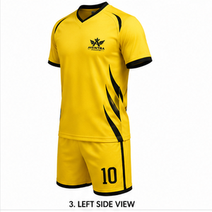 Uniforme de Fútbol Profesional, Ropa Deportiva para Equipos, Uniforme de Fútbol con Tela que Absorbe la Humedad, Construcción Ligera - Product Image 3