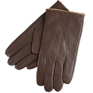 Gants en cuir chauds d'hiver de haute qualité pour hommes, gants de conduite en cuir, vente en gros, OEM disponible, prix d'usine - Product Image 2