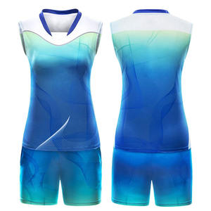 ซื้อชุดกีฬาซับลิเมชั่นคุณภาพสูงสำหรับผู้ชายและผู้หญิง ชุดวอลเลย์บอลขาสั้น ออกแบบโลโก้เองได้ พร้อมชื่อทีม ชุดยูนิฟอร์มวอลเลย์บอล - Product Image 6