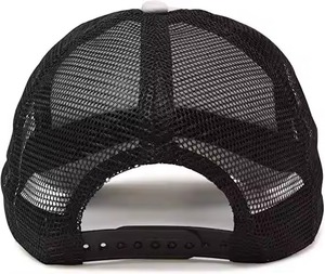 Casquette de baseball gris clair à 6 panneaux en maille réglable unisexe décontractée pour adulte printemps-été personnalisable - Product Image 5