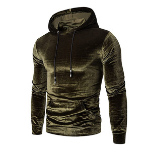 Sudadera con Capucha de Poliéster/Nailon, Terciopelo, Color Sólido, Casual, Lavada, con Bordado 3D, Estilo Urbano, Unisex - Product Image 1