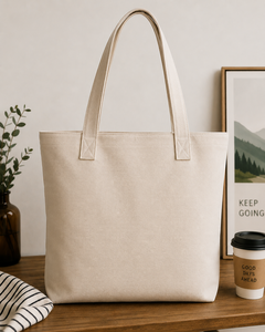 <b>Large</b> Fashion Cotton <b>Canvas</b> Tote <b>Bag</b> with Custom Logo Soft Shoulder Strap for Travel & Shopping Daily Carry - Product Image 6