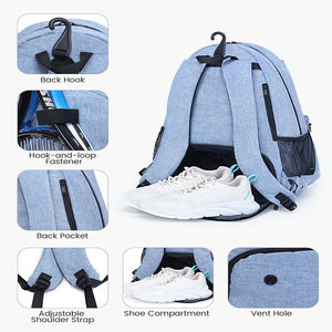 Double Tennis <b>Racket</b> Backpack Durable Sports Bag for Adults and Youth Large Capacity Holds 2 Racquets & Water Bottles - Product Image 2