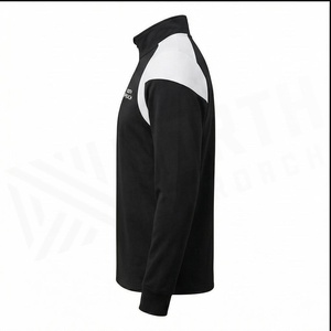 เสื้อสเวตเชิ้ตผู้ชายแบบคอซิป แบรนด์ North Approach สีดำขาว ทรงสปอร์ต กระชับพอดีตัว ผลิตจากผ้าถักโพลีเอสเตอร์ เหมาะสำหรับใส่ในฤดูใบไม้ร่วง - Product Image 3