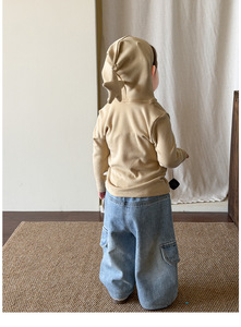 Pantalon cargo ample pour tout-petits garçons, style hip-hop, en coton, <span class=keywords><strong>jean</strong></span> unisexe, <span class=keywords><strong>jean</strong></span> baggy - Product Image 3