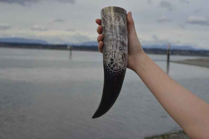 Cuerno Vikingo para Beber de Alta Calidad y Gran Demanda, Hecho a Mano, Ecológico, Duradero, al Mejor Precio de la India - Product Image 3