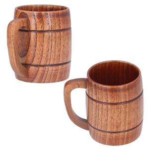Mug en bois naturel artisanal avec logo personnalisé, réutilisable, écologique, pour boire du thé - Product Image 4