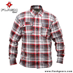 Camisa de leñador de franela blindada para motociclista, transpirable, a prueba de viento, personalizada para hombre, camisa protectora de todos los colores - Product Image 4
