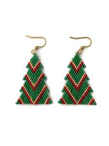Boucles d'oreilles pendantes unisexes faites à la main, brodées de perles, mignonnes, élégantes, fantaisie, de luxe, tendance, motif crème glacée USA, perles de verre, couleurs personnalisées, pour fête - Product Image 6