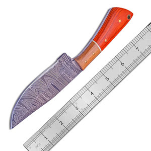 Cuchillo para Camping y Caza Hecho con Acero de Damasco y Mango de Madera para Pedidos al por Mayor y Personalización de Marca - Product Image 2