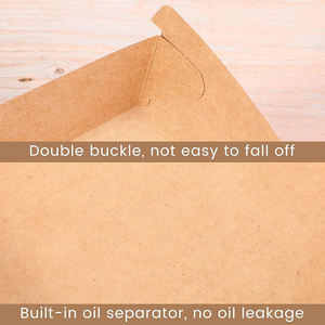 Heavy-Duty Foil-Lined Kraft Burger <b>Boxes</b>, Easy Fold Eco-Friendly Kraft Burger <b>Boxes</b> Premium Kraft Burger <b>Boxes</b> - Product Image 3