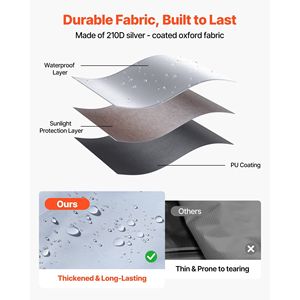 Carpa Plegable Impermeable de 10 x 10 pies con Capa de Protección Solar, Paredes Laterales y Accesorios - Product Image 4