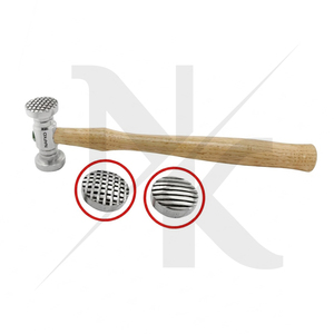 Wholesale Dual-Sided 1 Checkered Wide Pinstripe Steel Wood Texturing Hammer DIY <b>Tool</b> Creating Various Metal Surface Textures - Product Image 2