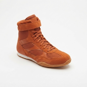 Zapatos de boxeo de caña alta para hombre, calzado de entrenamiento ligero y transpirable, soporte flexible para el tobillo, suela antideslizante para práctica en el gimnasio - Product Image 5